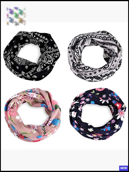 Cotton Slouchy Beanie Cap Scarf Dual Use Open Top Chemo Headwear main image 7
